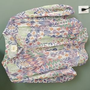 Anthropologie colored blousy top